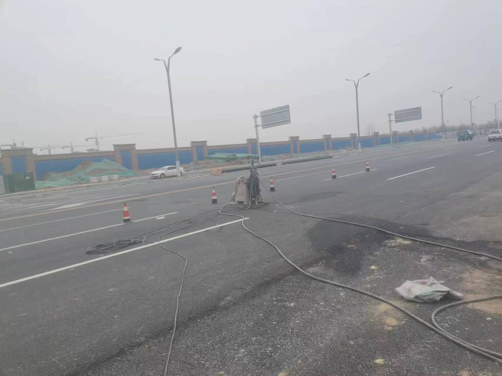 清溪镇马路注浆